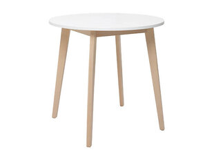 Обеденный стол BRW Keita, белый/коричневый цена и информация | Кухонные и обеденные столы | hansapost.ee