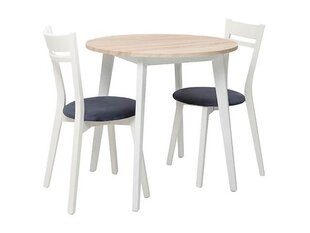 3-х частей столовый комплект BRW Keita, коричневый/белый цена и информация | Комплекты мебели для столовой | hansapost.ee
