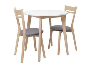 3-х частей столовый комплект BRW Keita, коричневый/белый цена и информация | Комплекты мебели для столовой | hansapost.ee