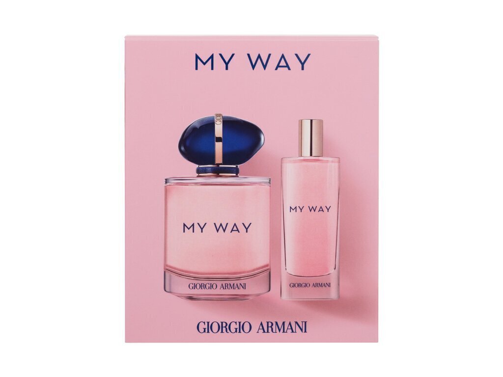 Kinkekomplekt Giorgio Armani My Way EDP naistele, 90 ml + 15 ml цена и информация | Parfüümid naistele | hansapost.ee