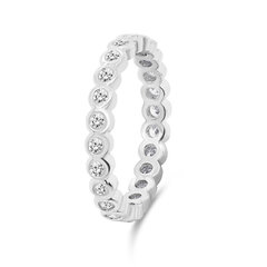 Brilio Silver Очаровательное серебряное кольцо с цирконами RI050W цена и информация | Кольца | hansapost.ee