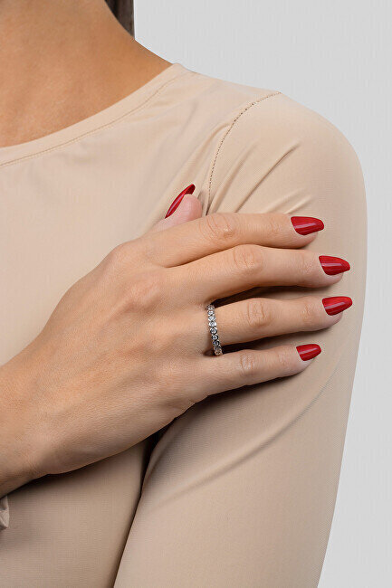 Brilio Silver kullatud sõrmus tsirkoonidega RI050Y hind ja info | Sõrmused | hansapost.ee