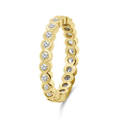 Brilio Silver Очаровательное позолоченное кольцо с цирконами RI050Y цена и информация | Кольцо | hansapost.ee