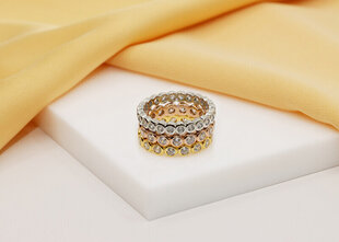 Brilio Silver Очаровательное позолоченное кольцо с цирконами RI050Y цена и информация | Кольцо | hansapost.ee