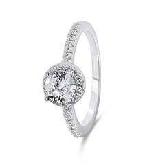 Brilio Silver Очаровательное серебряное кольцо с цирконами RI054W цена и информация | Кольцо | hansapost.ee