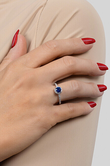 Brilio Silver hõbedane sõrmus tsirkoonidega RI054WB hind ja info | Sõrmused | hansapost.ee
