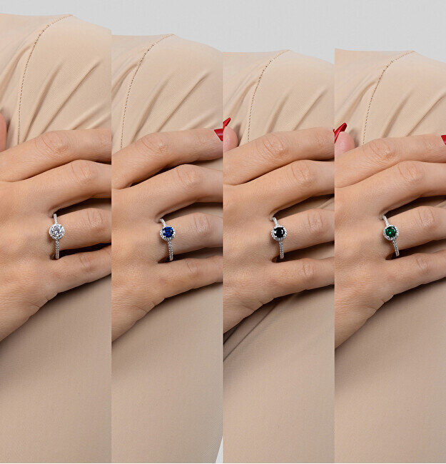 Brilio Silver hõbedane sõrmus tsirkoonidega RI054WBC цена и информация | Sõrmused | hansapost.ee