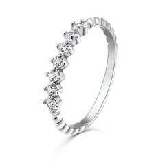 Brilio Silver Очаровательное серебряное кольцо с цирконами SR031W цена и информация | Кольцо | hansapost.ee
