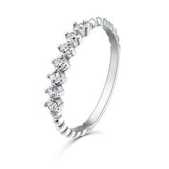 Brilio Silver Очаровательное серебряное кольцо с цирконами SR031W цена и информация | Кольца | hansapost.ee