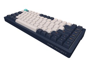 Dark Project KD83A Ivory / Navy Blue - RGB ANSI (ENG) цена и информация | Клавиатуры | hansapost.ee