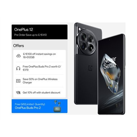 OnePlus 12 5G 12/256GB Silky Black hind ja info | Telefonid | hansapost.ee