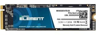Mushkin Element (MKNSSDEV4TB-D8) цена и информация | Внутренние жёсткие диски (HDD, SSD, Hybrid) | hansapost.ee