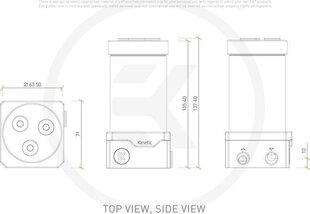 EK Water Blocks EK-Quantum Kinetic TBE 160 DDC Body D-RGB hind ja info | Vesijahutuse lisaseadmed | hansapost.ee