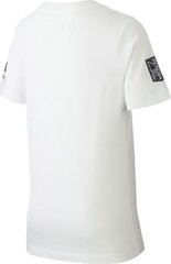 Футболка детская Nike JR NJR Tee Mercurial, 140 см, белый цвет цена и информация | Футбольная форма и другие товары | hansapost.ee