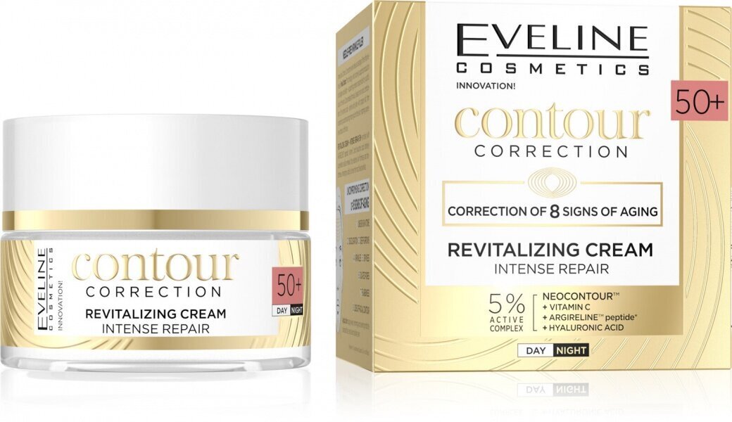 Päeva- ja öökreem Eveline Cosmetics Contour correction 50+, 50ml hind ja info | Näokreemid | hansapost.ee