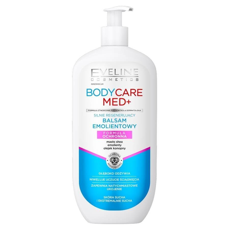 Kehakreem kuivale nahale Eveline Body Care Med+, 350 ml hind ja info | Kehakreemid, kehaõlid ja losjoonid | hansapost.ee