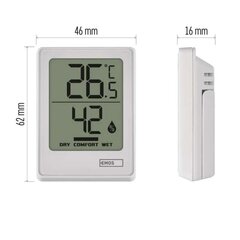Цифровой термометр-гигрометр E0345 цена и информация |  Метеорологические станции, термометры | hansapost.ee