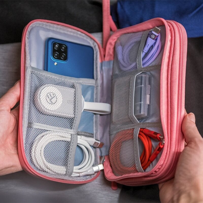 Tellur Universal travel cable organiser Pink цена и информация | Kohvrid, reisikohvrid | hansapost.ee