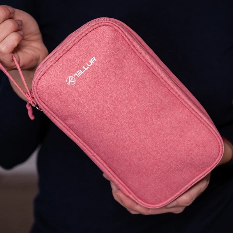 Tellur Universal travel cable organiser Pink hind ja info | Kohvrid, reisikotid | hansapost.ee