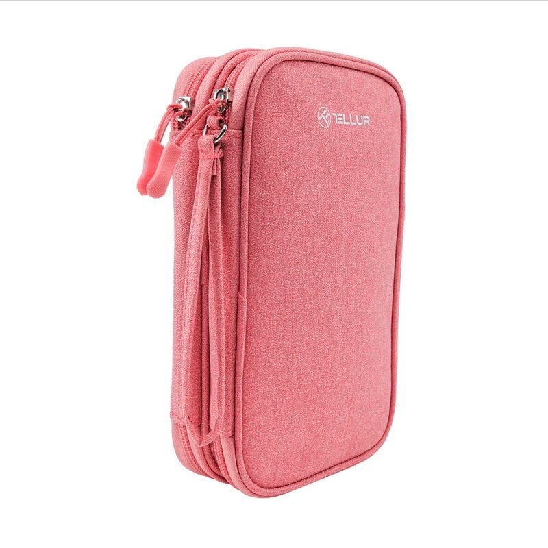 Tellur Universal travel cable organiser Pink hind ja info | Kohvrid, reisikotid | hansapost.ee