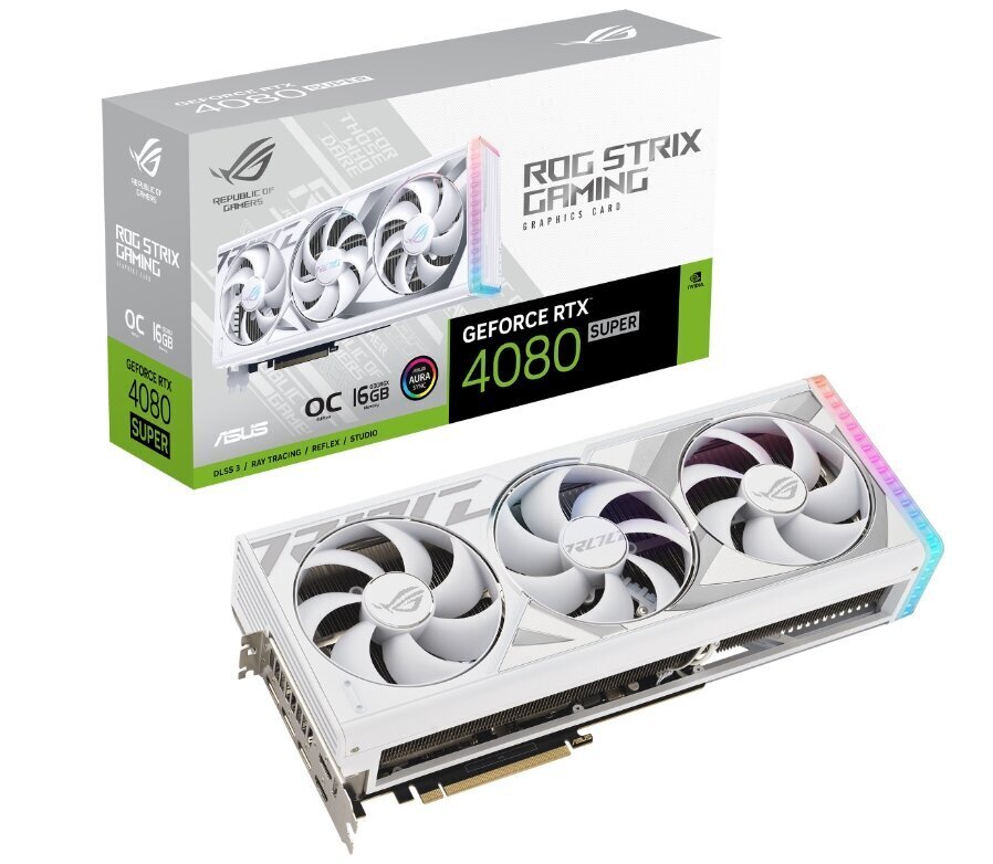 Asus ROG Strix GeForce RTX 4080 Super OC White Edition (90YV0KB2-M0NA00) цена и информация | Videokaardid | hansapost.ee