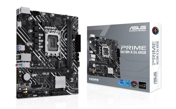 Asus Prime H610M-K D4 ARGB hind ja info | Emaplaadid | hansapost.ee