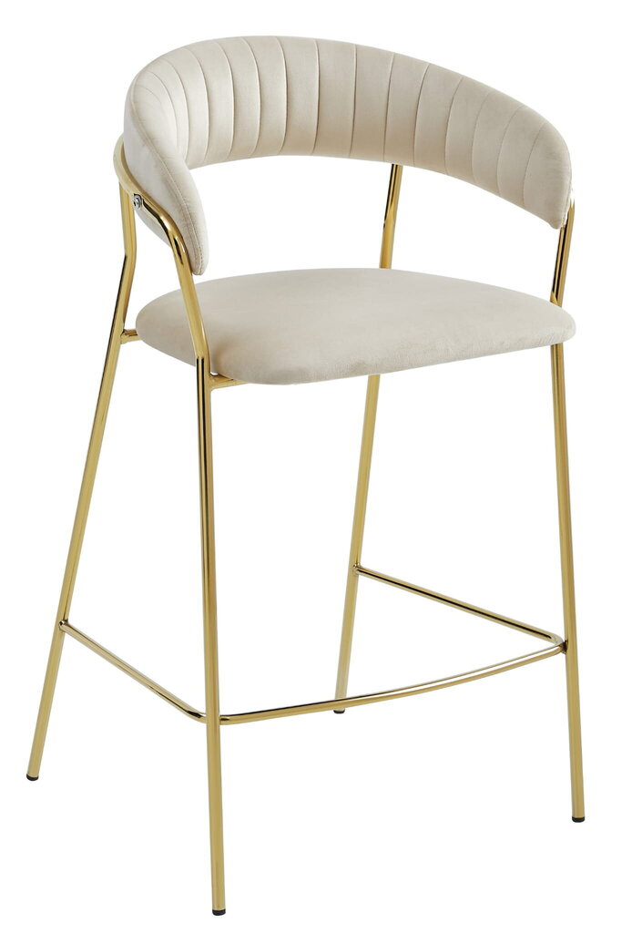 2-toolide komplekt Leobert Badia, kuldne/liivavärvi цена и информация | Köögitoolid, söögitoolid | hansapost.ee