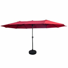 Садовый зонт Akord Tilia, красный цена и информация | Зонты, маркизы, стойки | hansapost.ee