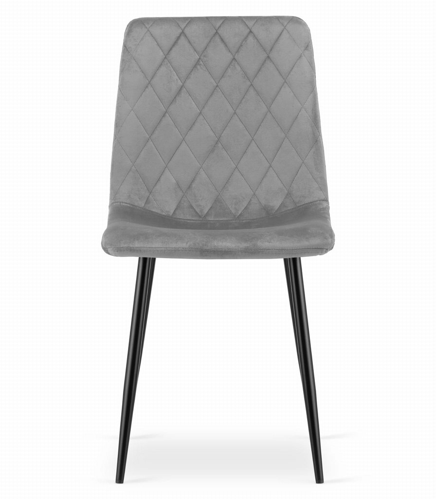 3-toolide komplekt Leobert Turin, hall/must цена и информация | Köögitoolid, söögitoolid | hansapost.ee
