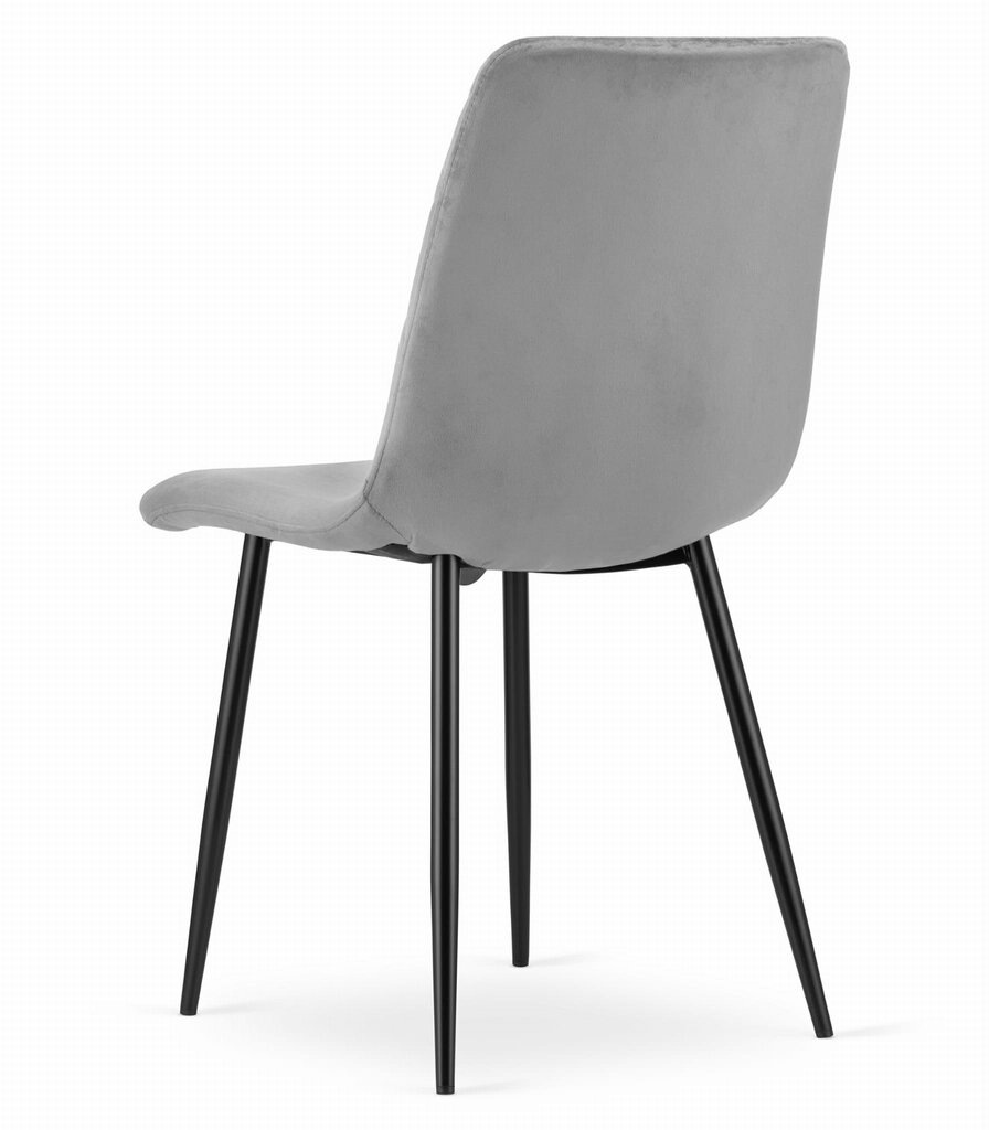 2-toolide komplekt Leobert Turin, hall/must hind ja info | Köögitoolid, söögitoolid | hansapost.ee
