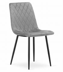 Комплект из 2-х стульев Leobert Turin, серый/черный цена и информация | Стулья для кухни и столовой | hansapost.ee