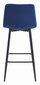 2-toolide komplekt Leobert Pozza, sinine/must hind ja info | Köögitoolid, söögitoolid | hansapost.ee