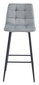 2-toolide komplekt Leobert Arceto, hall/must цена и информация | Köögitoolid, söögitoolid | hansapost.ee
