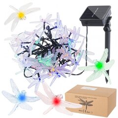 Saulės Dragonfly sodo žibintai 6,5 m 30LED multicolour цена и информация | Уличные светильники | hansapost.ee