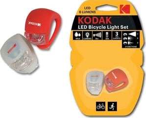 Комплект велосипедных фар Kodak, 2 шт. цена и информация | Kodak Освещение и электротовары | hansapost.ee