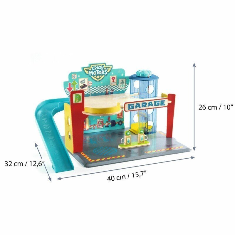 Garaaž, Djeco Crazy Motors DJ05495 цена и информация | Mänguasjad poistele | hansapost.ee