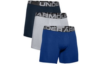 Meeste aluspüksid Under Armour Charged Cotton 6IN 3 Pack 1363617-400, 3 tk цена и информация | Мужские трусы | hansapost.ee