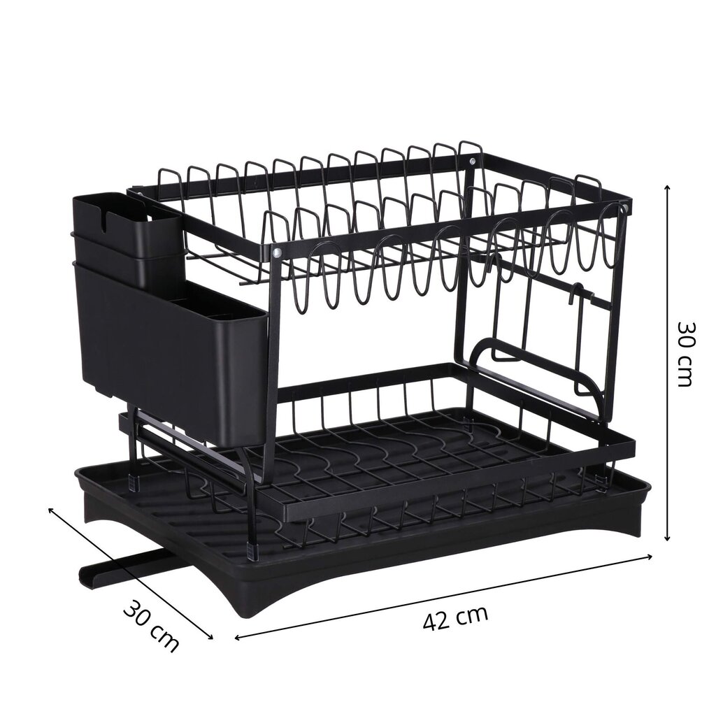 Nõudekuivatusrest Springos KI0140 30x42x30 cm hind ja info | Köögitarbed | hansapost.ee