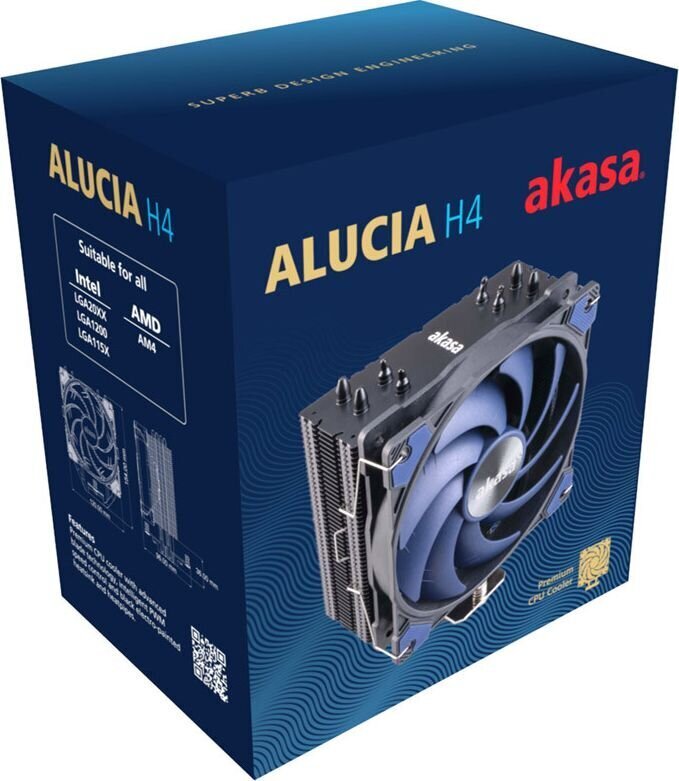 Akasa Alucia H4 AK-CC4017EP01 цена и информация | Protsessori jahutid | hansapost.ee
