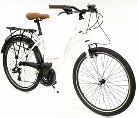 Городской велосипед Rocksbike с рамой 17 дюймов (44 см), белый цена и информация | Велосипеды | hansapost.ee