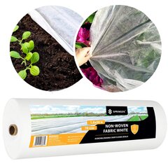 Talvine agrotekstiil Springos AG0002 70g/m2 50x1,6m valge цена и информация | Садовые инструменты | hansapost.ee