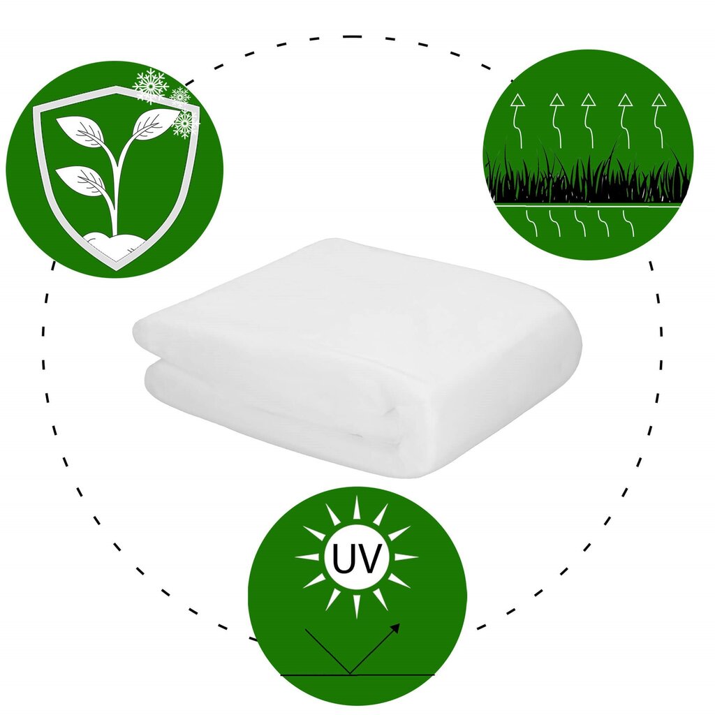 Talvine agrotekstiil Springos AG0011 17g/m2, 10x3,2m, valge hind ja info | Aiatööriistad | hansapost.ee