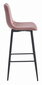 3-toolide komplekt Leobert Pozza, roosa/must цена и информация | Köögitoolid, söögitoolid | hansapost.ee