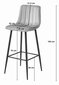 4-toolide komplekt Leobert Pozza, hall/must hind ja info | Köögitoolid, söögitoolid | hansapost.ee