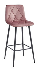 Комплект из 4-х стульев Leobert Nado, розовый/черный цена и информация | Стулья для кухни и столовой | hansapost.ee