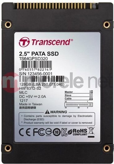 Transcend PSD330 64GB IDE (TS64GPSD330) цена и информация | Sisemised kõvakettad | hansapost.ee