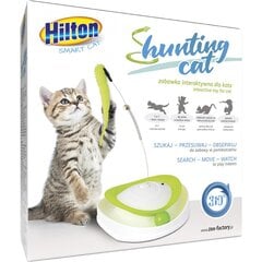 Interaktiivne mänguasi koos sabaga kassidele Hilton Smart Hunting Cat, valge/roheline hind ja info | Kasside mänguasjad | hansapost.ee