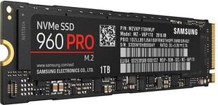 Samsung 960 Pro 1ТБ M.2 PCIe (MZ-V6P1T0BW) цена и информация | Внутренние жёсткие диски (HDD, SSD, Hybrid) | hansapost.ee