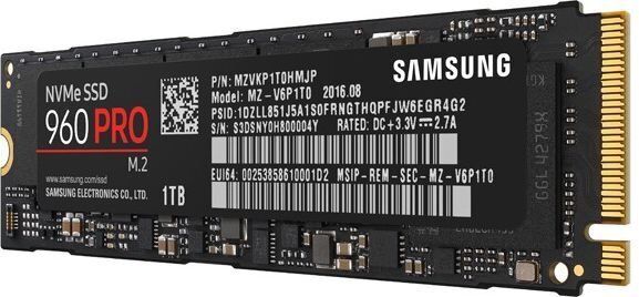 Samsung 960 Pro 1TB M.2 PCIe (MZ-V6P1T0BW) hind ja info | Sisemised kõvakettad | hansapost.ee