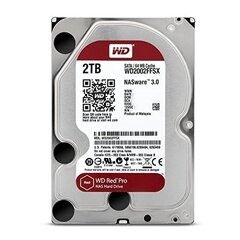 HDD SATA 2TB 6GB/S 64MB/RED PRO WD2002FFSX WDC hind ja info | Sisemised kõvakettad | hansapost.ee